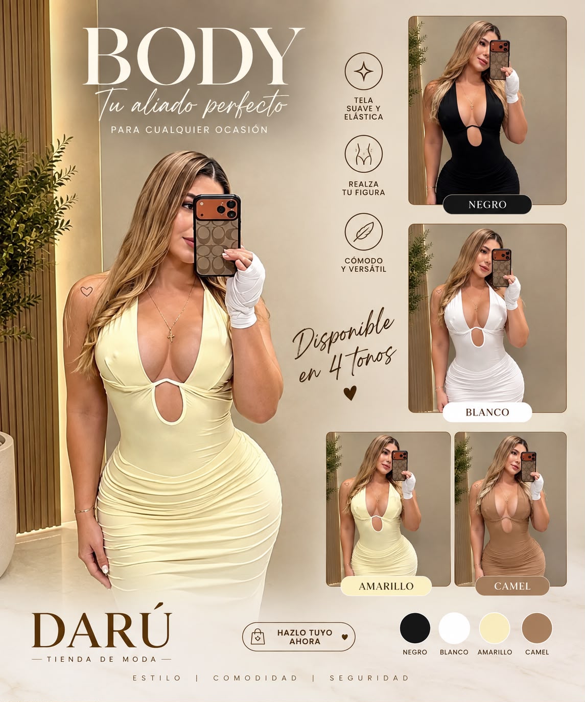 BODY DESTELLANTE DE COPA AMARRAR AL CUELLO